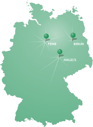 HoffmannGlas Standorte auf Deutschlandkarte